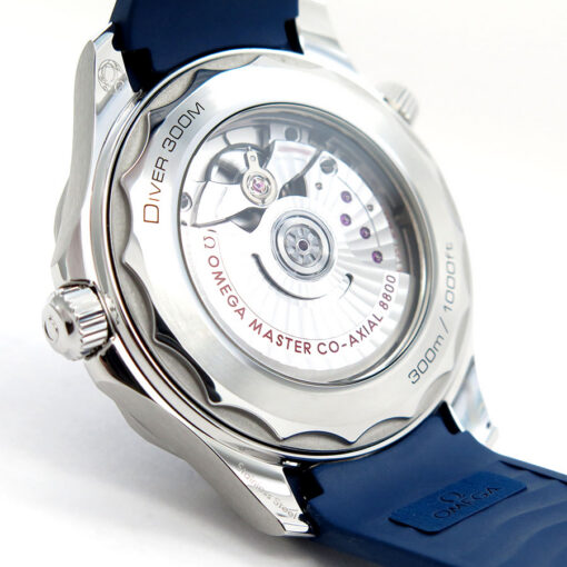 Omega Seamaster Diver 300m with Blue Dial on Strap - Image 4