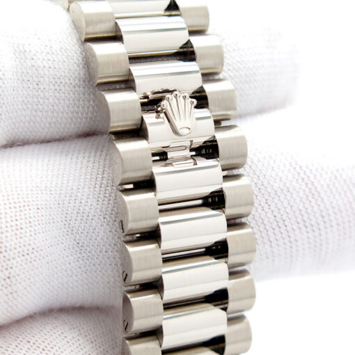 Rolex 228239 Day Date 18K White Gold with Blue Ombre Roman Dial - Image 7