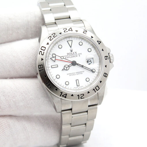Rolex 16570 Explorer II with White Dial and 3186 Movement