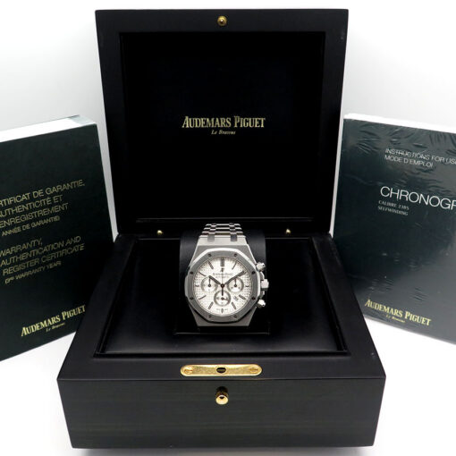 Alternative view of Audemars Piguet 26320ST Royal Oak Chronograph with Silver Dial