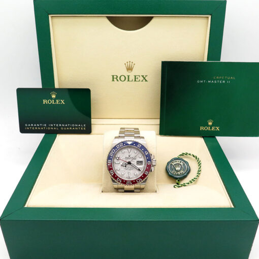 Rolex 126719BLRO GMT Master II 18K White Gold with Meteorite Dial - Image 2