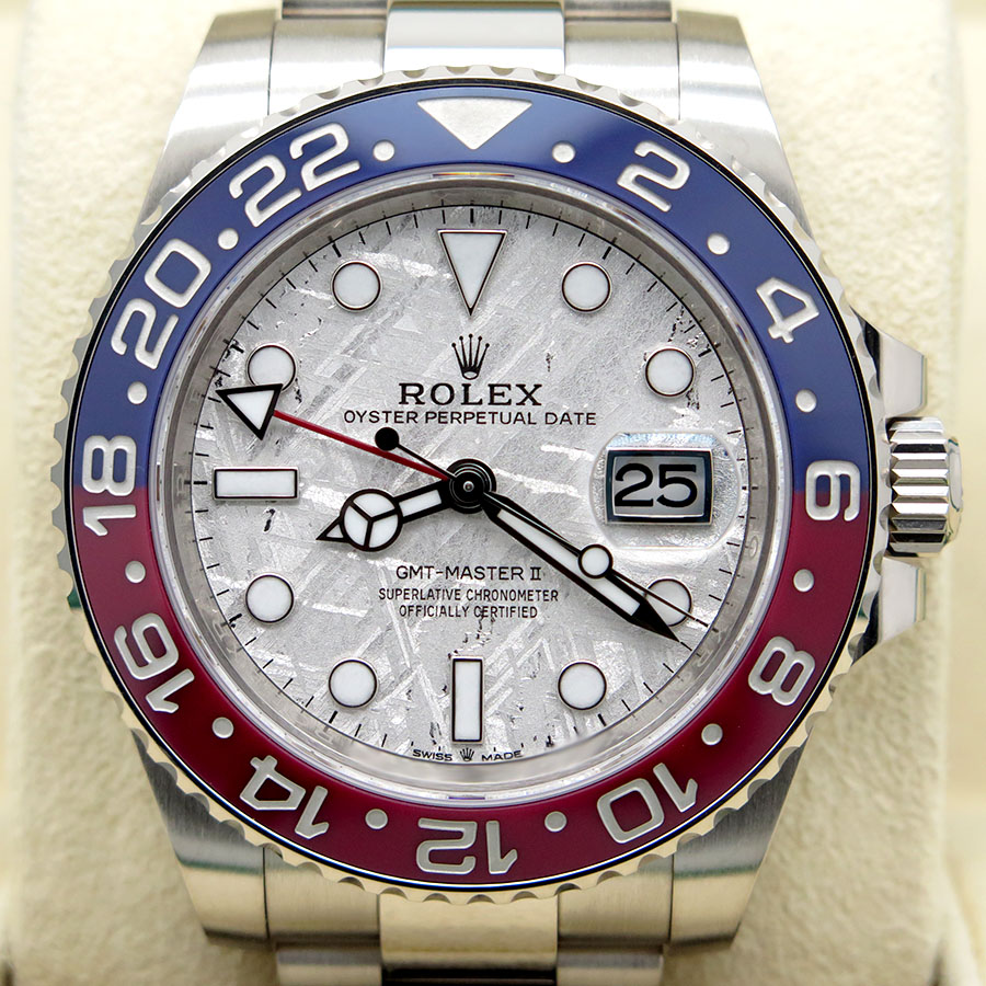 Rolex 126719BLRO GMT Master II 18K White Gold with Meteorite Dial - Image 3