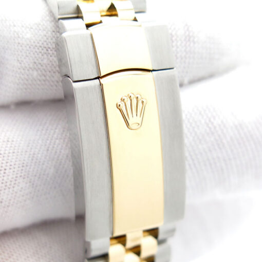 Rolex 126283RBR Datejust 18K/SS with White Roman Dial & Diamond Bezel on Jubilee - Image 7