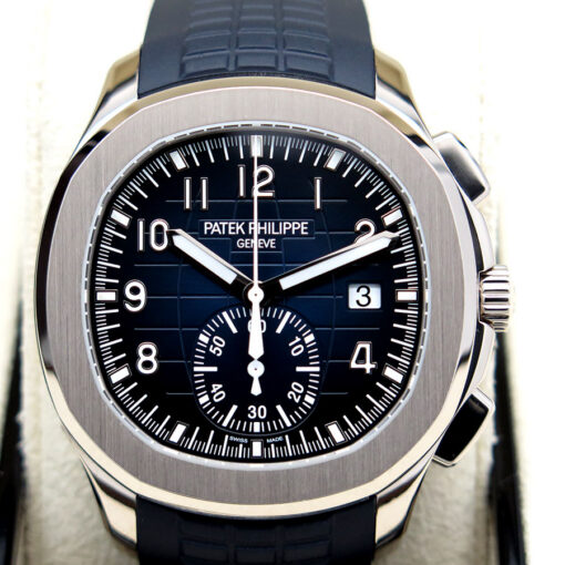 Patek Philippe 5968G Aquanaut Flyback Chronograph with Blue Dial - Image 3