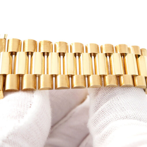 Rolex 228238 Day Date 40 18K Yellow Gold with Champagne Baguette Diamond Dial (New Old Stock) - Image 8