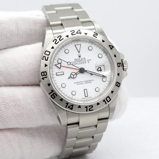 Rolex 16570 Explorer II with White Dial and 3186 Movement