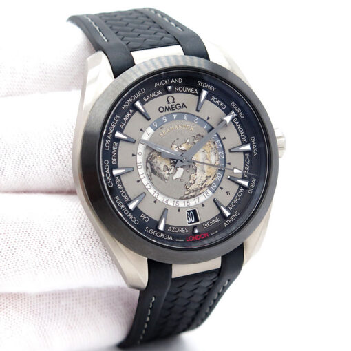 Omega Seamaster Aqua Terra Worldtimer GMT Titanium on Strap