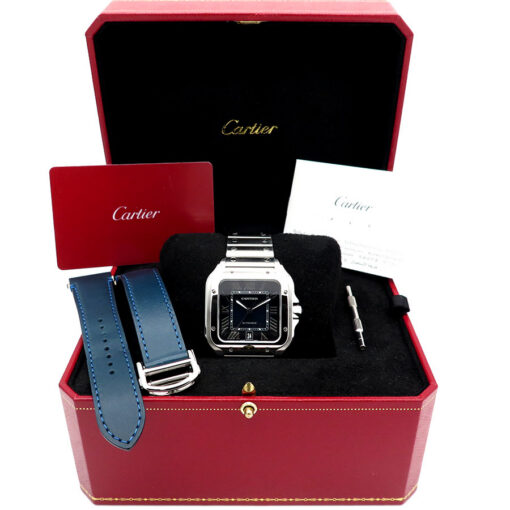 Cartier WSSA0030 Santos de Cartier Large with Blue Dial - Image 2