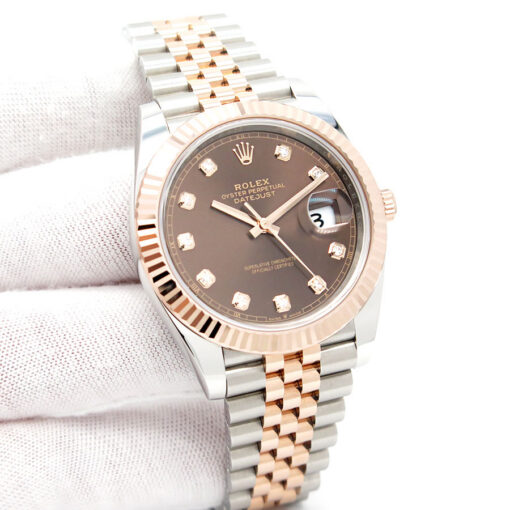 Rolex 126331 Datejust 41 18K/SS with Chocolate Diamond Dial on Jubilee