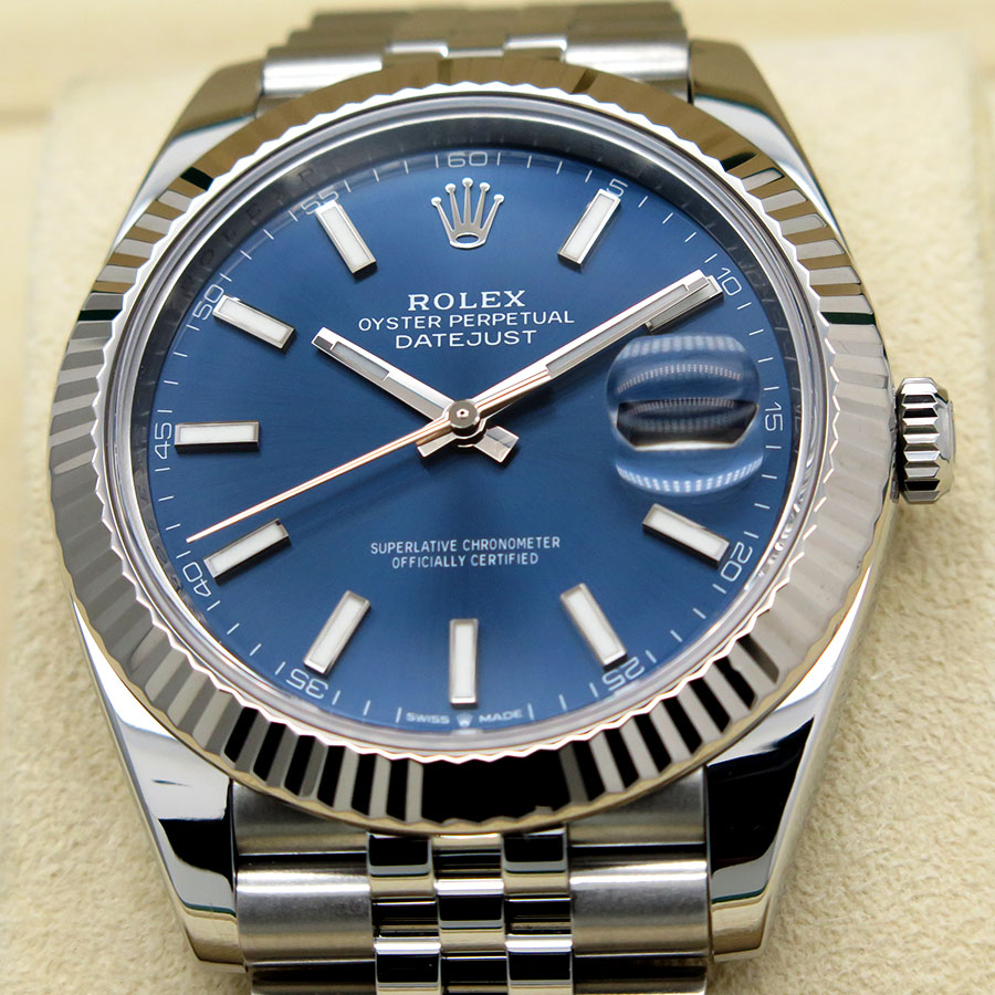 Rolex 126334 Datejust 41 with Blue Stick Dial on Jubilee - Image 3