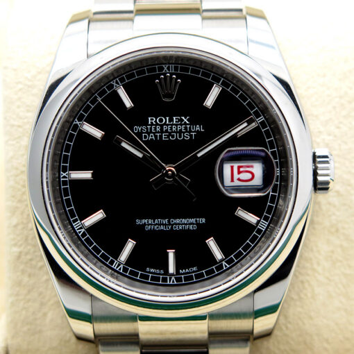 Rolex 116200 Datejust with Black Stick Dial on Oyster - Image 3