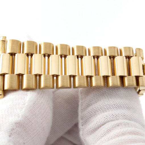 Rolex 118238 Day Date 18K Yellow Gold with Champagne Stick Dial - Image 8