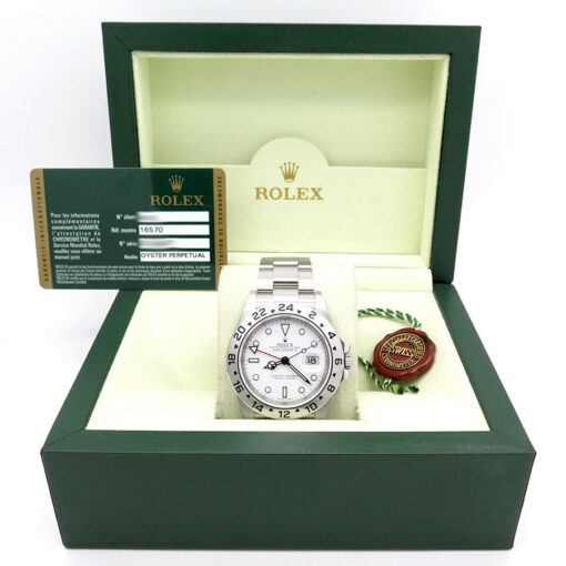 Rolex 16570 Explorer II with White Dial and 3186 Movement - Image 2