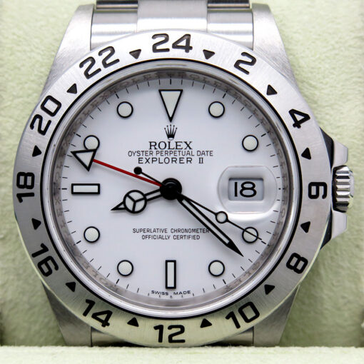 Rolex 16570 Explorer II with White Dial and 3186 Movement - Image 3