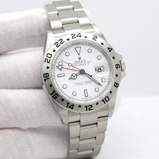 Rolex 16570 Explorer II with White Dial and 3186 Movement