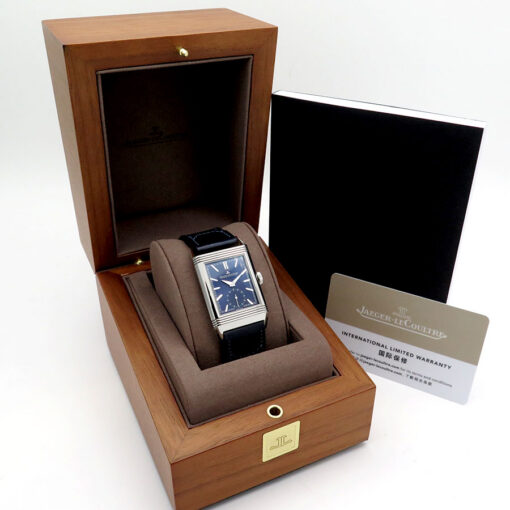 Jaeger LeCoultre Q397848J Reverso Tribute Monoface Small Seconds with Blue Dial - Image 3
