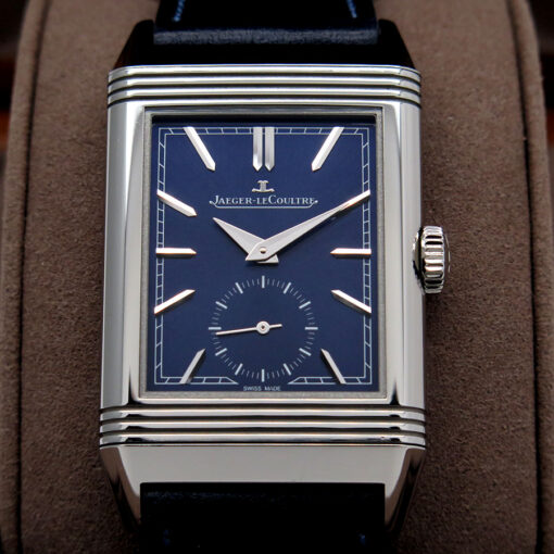 Jaeger LeCoultre Q397848J Reverso Tribute Monoface Small Seconds with Blue Dial - Image 4
