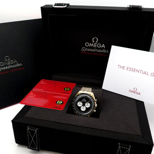 Alternative view of Omega Speedmaster Moonwatch Moonshine Yellow Gold with Black Dial (New Model)