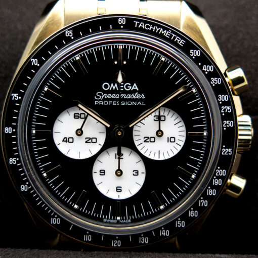 Omega Speedmaster Moonwatch Moonshine Yellow Gold with Black Dial (New Model) - Image 3