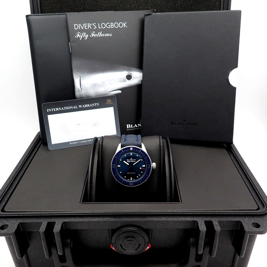 Blancpain Fifty Fathoms Bathyscaphe 38mm Blue Automatic - Image 2