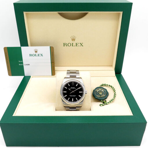 Rolex 114200 Oyster Perpetual with Black Dial - Image 2