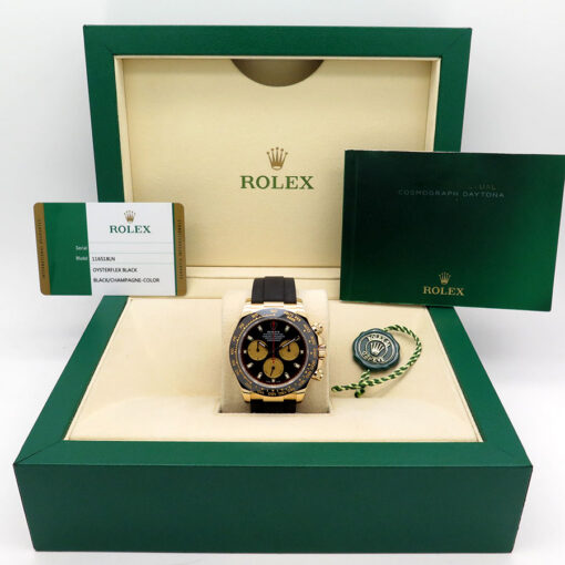 Rolex 116518LN Cosmograph Daytona 18K Yellow Gold with Black Dial - Image 2