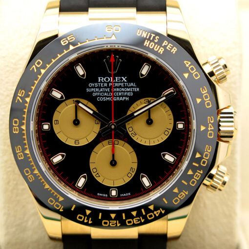 Rolex 116518LN Cosmograph Daytona 18K Yellow Gold with Black Dial - Image 3
