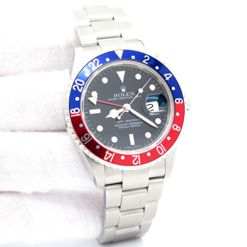Rolex 16710 GMT Master II with Red & Blue Bezel