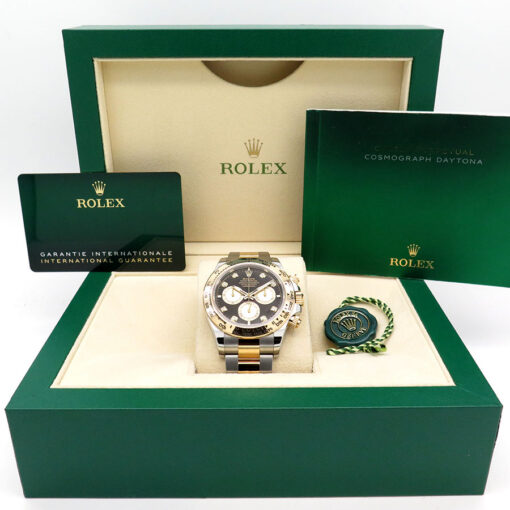 Rolex 126503 Cosmograph Daytona 18K/SS with Black Diamond Dial - Image 2