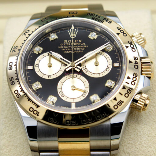 Rolex 126503 Cosmograph Daytona 18K/SS with Black Diamond Dial - Image 3