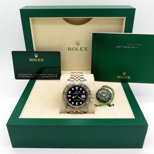 Alternative view of Rolex 126713GRNR GMT Master II 18K/SS on Jubilee