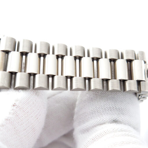 Rolex 18239 Day Date 18K White Gold with Silver Stick Dial - Image 8