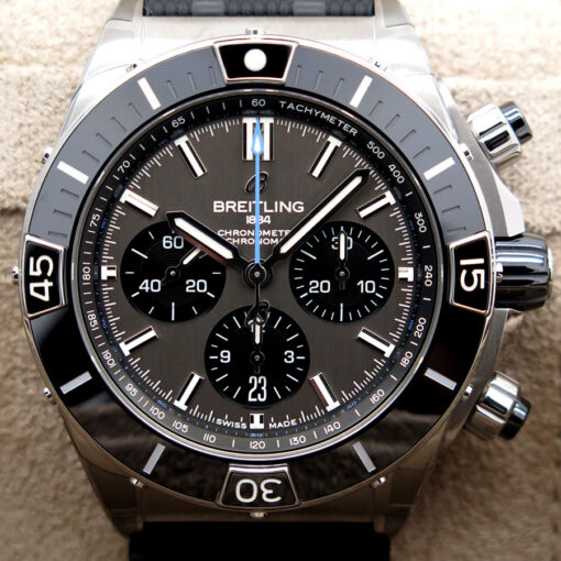 Breitling EB0136 Super Chronomat B01 44mm on Strap with Grey Dial - Image 3