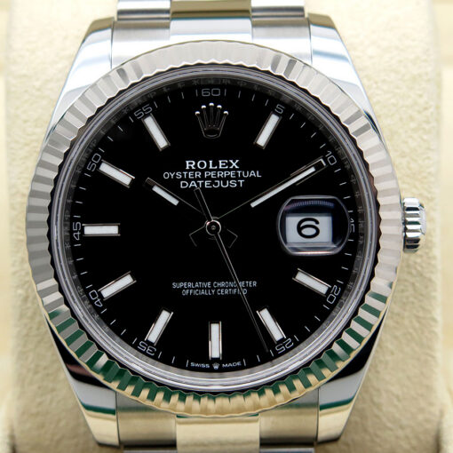 Rolex 126334 Datejust 41 with Black Stick Dial on Oyster - Image 3