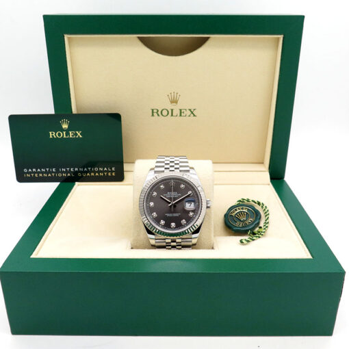 Rolex 126334 Datejust 41 with Slate Diamond Dial on Jubilee - Image 2