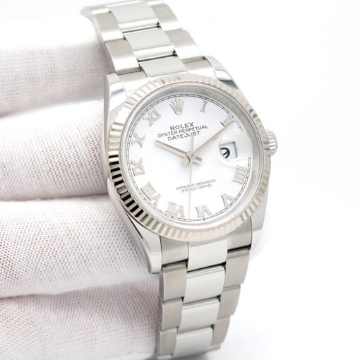 Rolex 126234 Datejust with White Roman Dial on Oyster