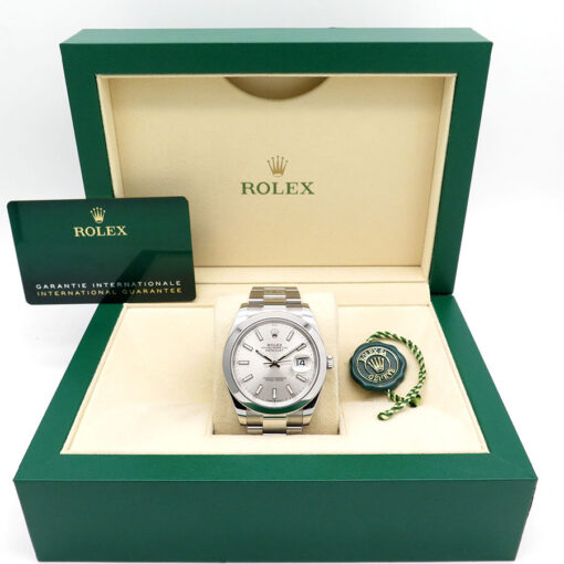 Rolex 126300 Datejust 41 with Silver Stick Dial on Oyster - Image 2