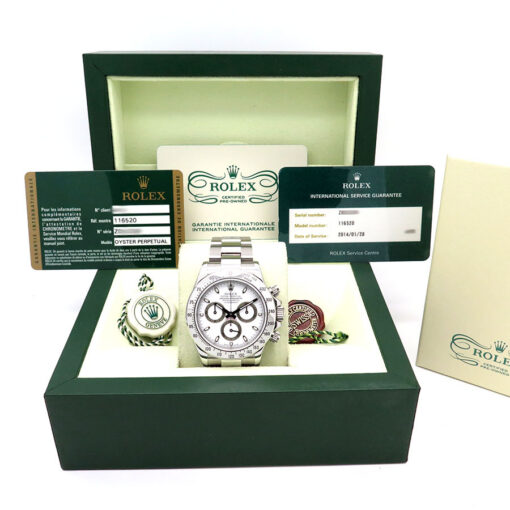 Rolex CPO 116520 Cosmograph Daytona with White Dial - Image 2