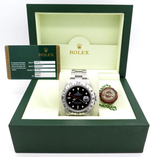 Rolex 16570 Explorer II with Black Dial and 3186 Movement - Image 2