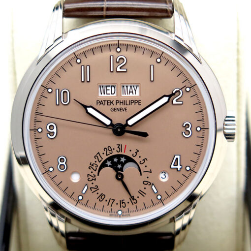 Patek Philippe 5320G Perpetual Calendar Automatic 18K White Gold with Rose Dial - Image 3
