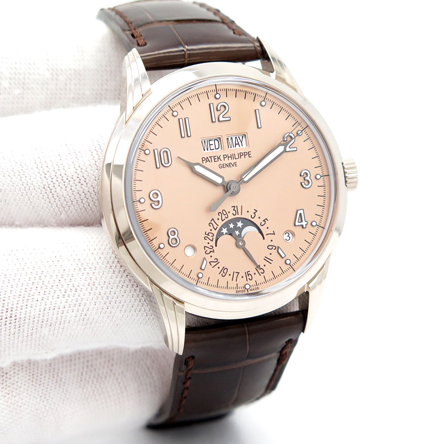 Patek Philippe 5320G Perpetual Calendar Automatic 18K White Gold with Rose Dial