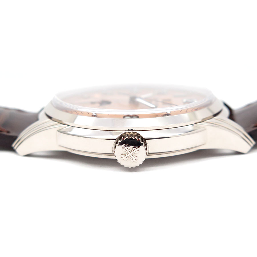 Patek Philippe 5320G Perpetual Calendar Automatic 18K White Gold with Rose Dial - Image 5