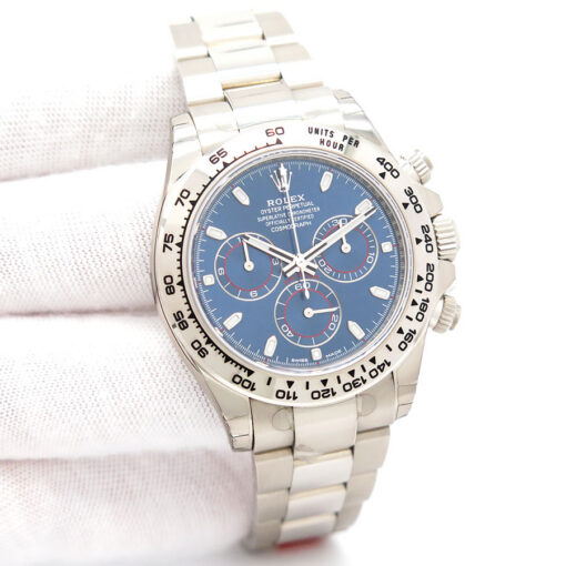 Rolex 116509 Cosmograph Daytona 18K White Gold with Blue Dial