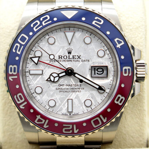 Rolex 126719BLRO GMT Master II 18K White Gold with Meteorite Dial - Image 3