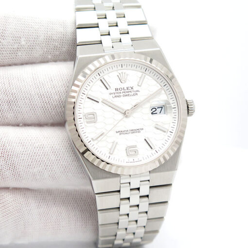 Rolex 127334 Land-Dweller 40 with White Dial