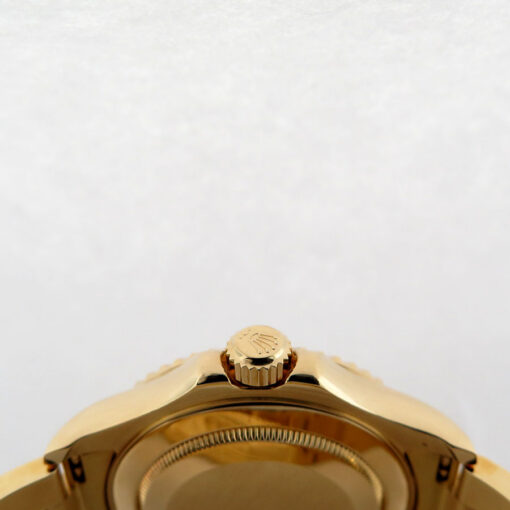 Rolex 16628 Yachtmaster 18K Yellow Gold with Mother of Pearl Diamond Sapphire Dial - Image 4