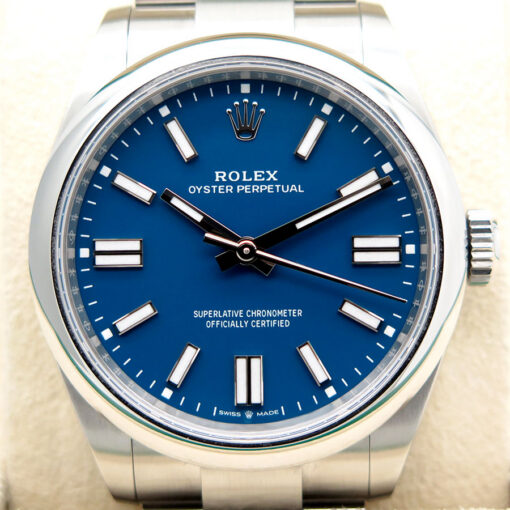 Rolex 134300 Oyster Perpetual 41 with Med Blue Dial - Image 3