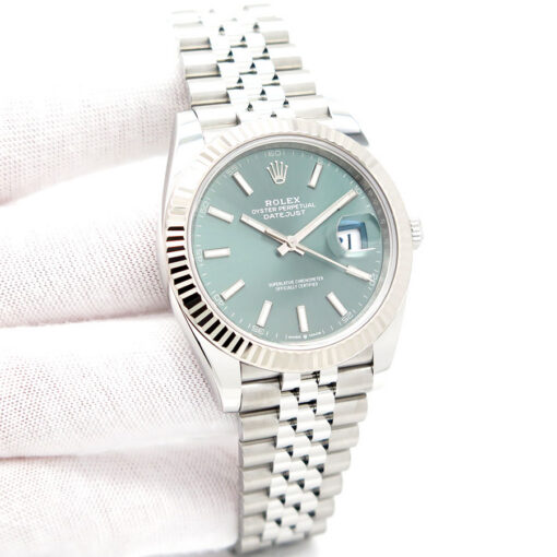 Rolex 126334 Datejust 41 with Mint Green Dial on Jubilee