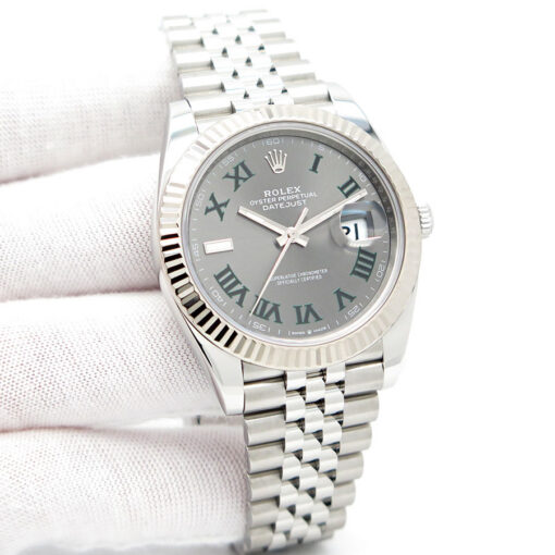 Rolex 126334 Datejust 41 with Slate Roman Dial on Jubilee