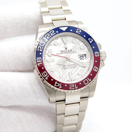 Rolex 126719BLRO GMT Master II 18K White Gold with Meteorite Dial (New Old Stock)